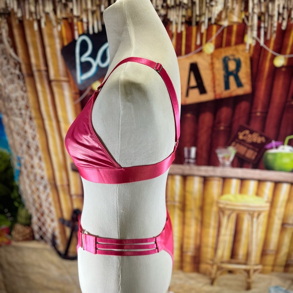 AVIDLOVE Leather Bra and Panty Set 0019